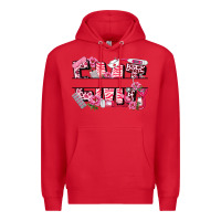 Red breast cancer emt emergency medical technician Premium Hoodie - LillyAllenDesigns