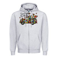 Heather Grey love needs no words Zipper Hoodie - RacoonDesign