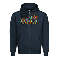Navy love needs no words Zipper Hoodie - RacoonDesign