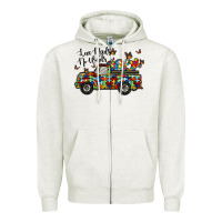 Oatmeal Heather love needs no words Zipper Hoodie - RacoonDesign