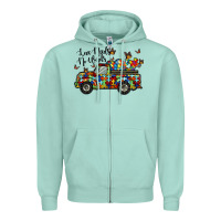 Seafoam love needs no words Zipper Hoodie - RacoonDesign