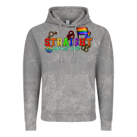 Cloud Rock Straight agains hate Vintage Hoodie - CowGirlArtShop