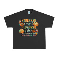 Pigment Black stressed blessed pumpkin spice obsessed Urban Heavy Tee - CowGirlArtShop