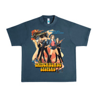 Midnight Navy Switchblade Sisters GIFT Urban Heavy Tee - trangStudio