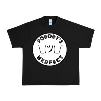 Black Pobody's Nerfect Retro Classic Funny Nobody's Perfect Urban Heavy Tee - trangStudio
