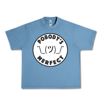 Pebble Blue Pobody's Nerfect Retro Classic Funny Nobody's Perfect Urban Heavy Tee - trangStudio