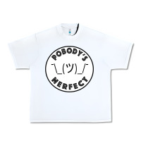White Pobody's Nerfect Retro Classic Funny Nobody's Perfect Urban Heavy Tee - trangStudio