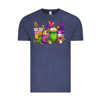 Vintage Denim mardi gras coffee cups cowgirl Vintage Tee - CowGirlArtShop