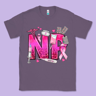 Breast Cancer Np Nurse Practitioner Classic Tee Designed By Texasbilliewilder