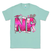 Seafoam breast cancer np nurse practitioner Classic Tee - texasbilliewilder
