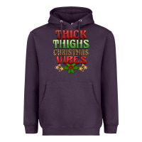 Plum thick thighs christmas vibes Heavyweight Hoodie - BarkalooDesign