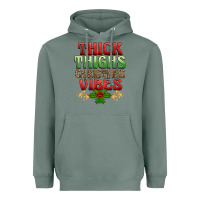 Sage thick thighs christmas vibes Heavyweight Hoodie - BarkalooDesign