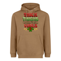 Toasted Coconut thick thighs christmas vibes Heavyweight Hoodie - BarkalooDesign