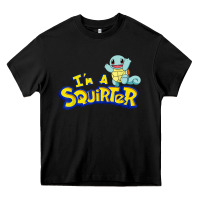 Black I'm A Squirter Funny Turtle Cute gift Heavy Core Tee - trangStudio