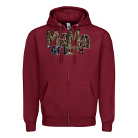 Burgundy mama of both Zipper Hoodie - RacoonDesign
