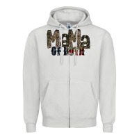 Dove Grey mama of both Zipper Hoodie - RacoonDesign