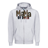 Heather Grey mama of both Zipper Hoodie - RacoonDesign