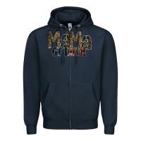 Navy mama of both Zipper Hoodie - RacoonDesign
