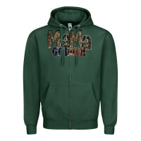 Sports Green mama of both Zipper Hoodie - RacoonDesign
