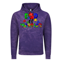 Cloud Purple Dad of warrior Vintage Hoodie - CowGirlArtShop
