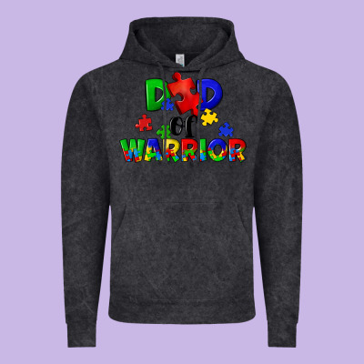 Dad Of Warrior Vintage Hoodie Designed By Cowgirlartshop