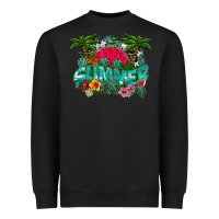 Black Summer Heavyweight Sweatshirt - CowhideDigitalArt