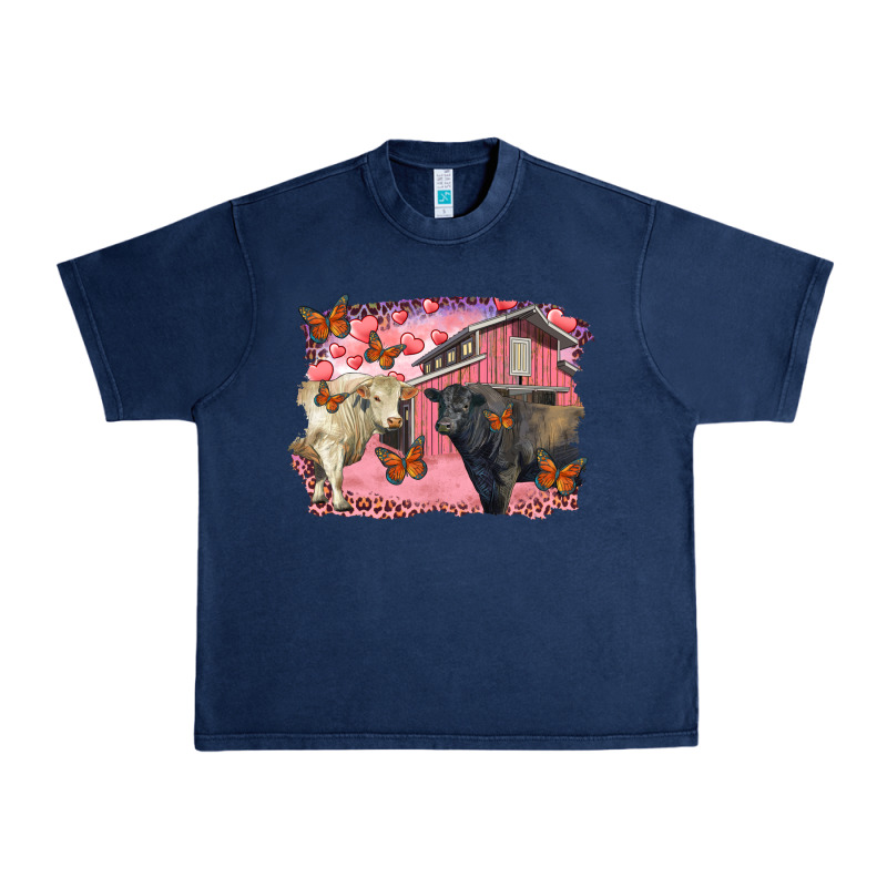 Valentine's Day Barn And Black Angus With Charolais Urban Heavy Tee by RanaPortraitStore | Teevron