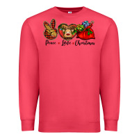 Cardinal peace love Christmas Premium Sweatshirt - BarkalooDesign