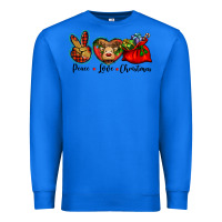 True Royal peace love Christmas Premium Sweatshirt - BarkalooDesign