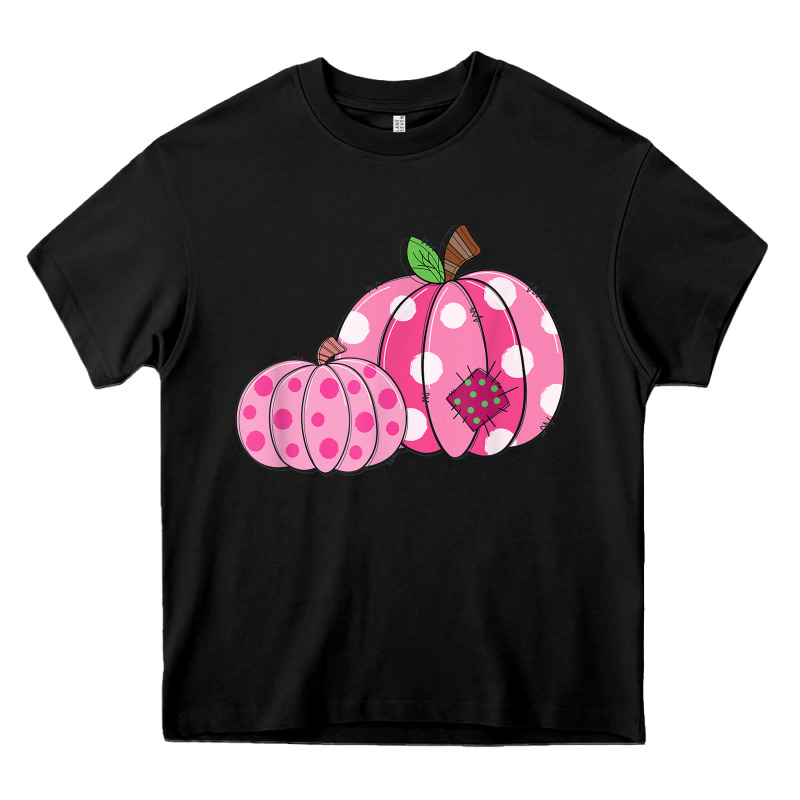 Halloween Fall Pink Pumpkin Heavy Core Tee by trangStudio | Teevron