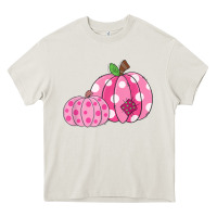 Cream halloween fall pink pumpkin Heavy Core Tee - trangStudio