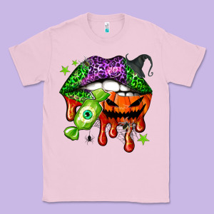 Halloween Lips Classic Tee Designed By Nancycooperartshop