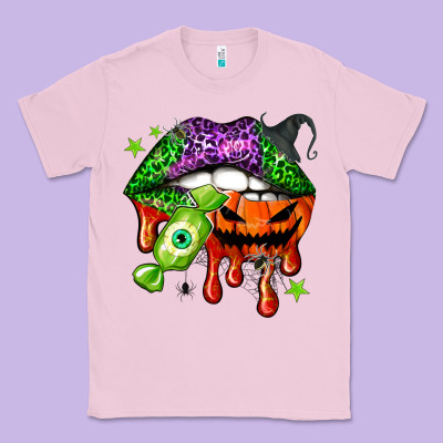Halloween Lips Classic Tee Designed By Nancycooperartshop