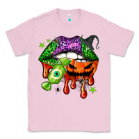 Bubblegum Pink Halloween lips Classic Tee - NancyCooperArtShop