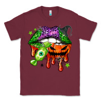 Burgundy Halloween lips Classic Tee - NancyCooperArtShop