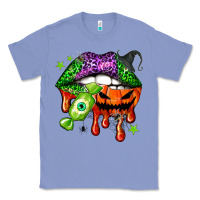 Colony Blue Halloween lips Classic Tee - NancyCooperArtShop