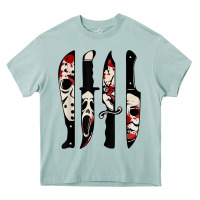 Arona knives horror movie friday halloween horror ghost Heavy Core Tee - trangStudio