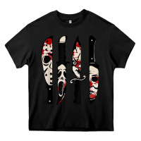 Black knives horror movie friday halloween horror ghost Heavy Core Tee - trangStudio