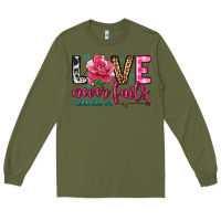 Army Green love never fails Long Sleeve Tee - OliviaCreatesArt