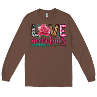 Chestnut love never fails Long Sleeve Tee - OliviaCreatesArt