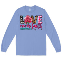 Colony Blue love never fails Long Sleeve Tee - OliviaCreatesArt