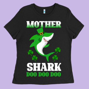 Mother Shark Doo Doo Doo Ladies Tee Designed By Bettercallsaul
