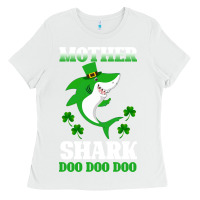 White Mother Shark Doo Doo Doo Ladies Tee - Bettercallsaul