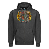 Charcoal Heather mama sunflower western Zipper Hoodie - RacoonDesign