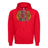 Red mama sunflower western Zipper Hoodie - RacoonDesign