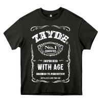 Asphalt Mens Vintage Zayde Hebrew Yiddish Grandfather Heavy Core Tee - trangStudio