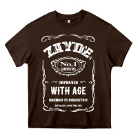 Chocolate Brown Mens Vintage Zayde Hebrew Yiddish Grandfather Heavy Core Tee - trangStudio