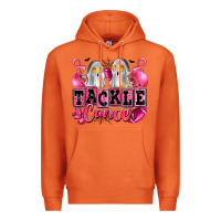 Carrot tackle cancer with ghosts playing football Premium Hoodie - LillyAllenDesigns