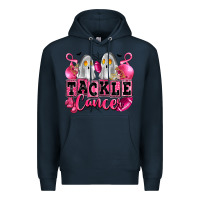 Navy tackle cancer with ghosts playing football Premium Hoodie - LillyAllenDesigns