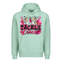 Seafoam tackle cancer with ghosts playing football Premium Hoodie - LillyAllenDesigns